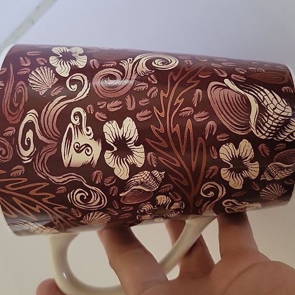 Starbucks Coffee 2006 Mug. 35th Anniversary. Crown Mermaid Copper Brown Shells. - Picture 9 of 12